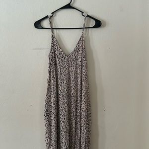 Lulus. Small. Leopard maxi dress.